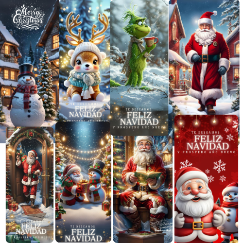 Decoraciones navideña para puertas